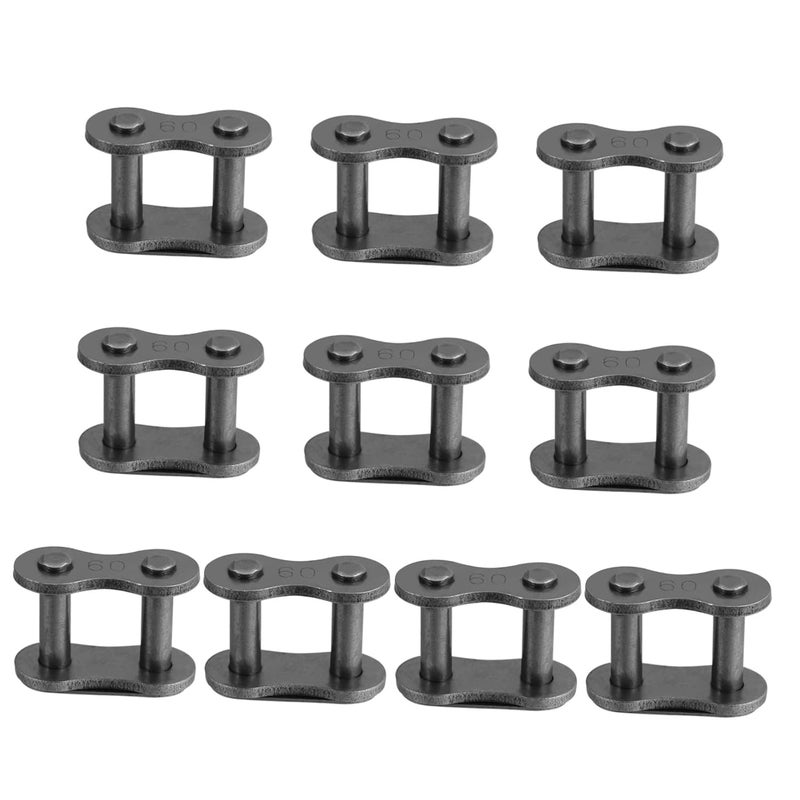 Heavy Duty Roller Chain Links 10Pcs Drive Chain Joint Buckle Fine Craftsmanship - Image 1